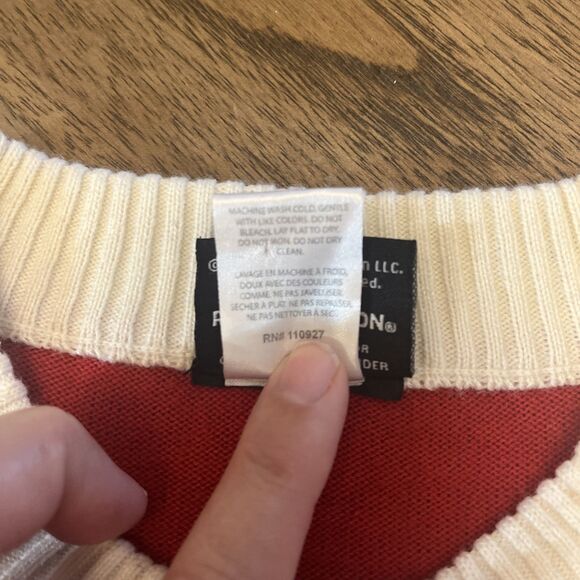 The Office Red Ugly Christmas Sweater With Your Nose So Dwight Adult S Red - Picture 7 of 8